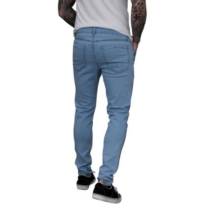 Imagem de Calça Jeans Masculina  Délavé Premium Mega Skinny  Confortável  Premium Azul