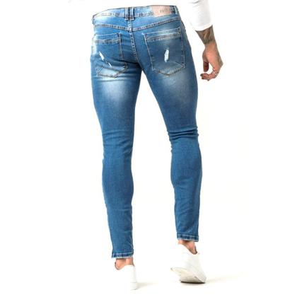 Imagem de Calça Jeans Masculina Destroyed Super Skinny Fit Zune