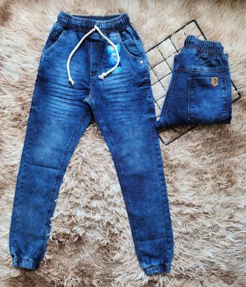 Imagem de calça jeans masculina infantil menino com elastano Tam 10 a 16 anos.