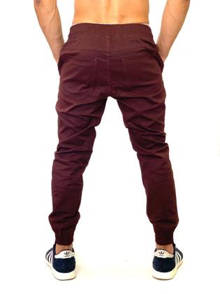 Imagem de CALÇA jeans MASCULINA JOGGER EM SARJA E JEANS SLIM ESTILO DESTROYED CALÇA COM ELASTICO