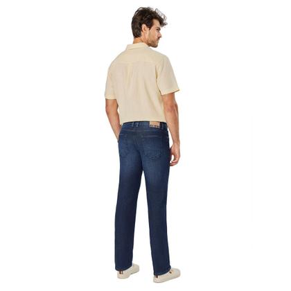 Imagem de Calça Jeans Masculina Max Denim Reta Cintura Média Azul