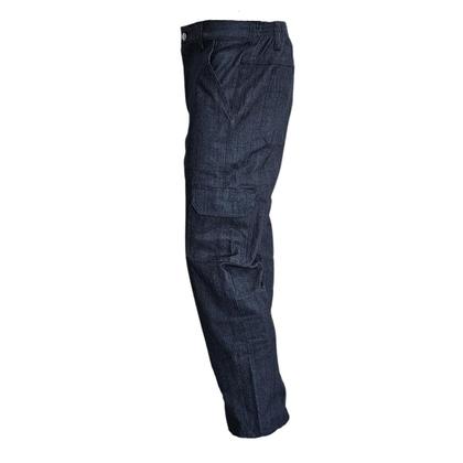 Imagem de Calça Jeans Masculina Meio Elástico Bolso Cargo