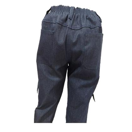 Imagem de Calça Jeans Masculina Meio Elástico Bolso Cargo