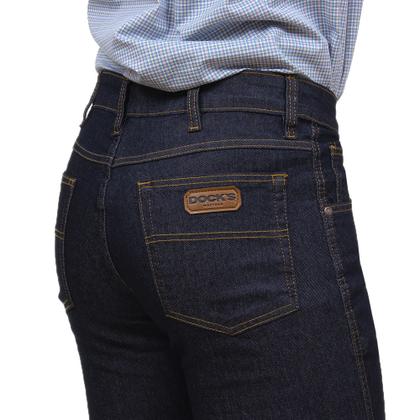 Imagem de Calça Jeans Masculina Original Fit Azul Escuro Dock's 37391