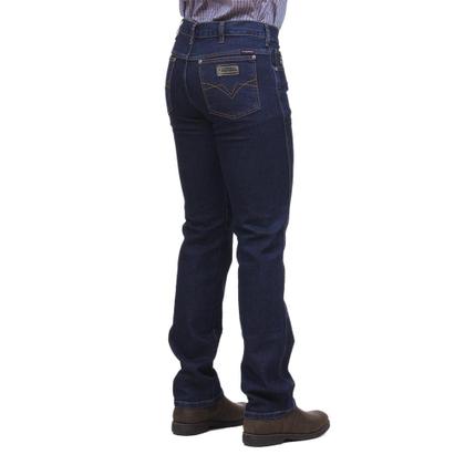 Imagem de Calça Jeans Masculina Regular com Elastano Azul Escuro Os Vaqueiros 32222