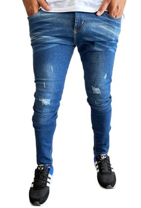 Imagem de CALÇA JEANS MASCULINA skinny colada no corpo COM ELASTICIDADE SLIM DIVERSOS MODELOS A PRONTA ENTREGA