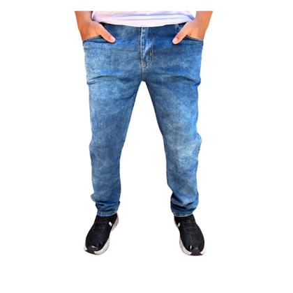 Imagem de Calça jeans masculina slim reto sarja ou jeans com elastano a pronta entrega