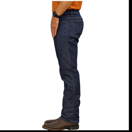Imagem de Calça Jeans Masculina Tradicional Barata Trabalho Reforçada