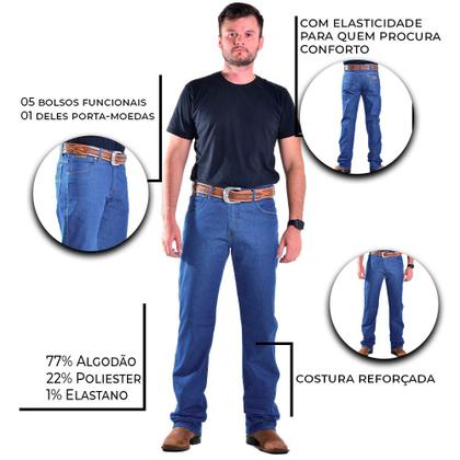 Imagem de Calça Jeans Masculina Tradicional Rodeio Country Lançamento
