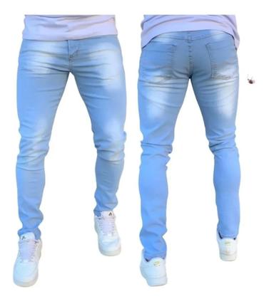 Imagem de calça jeans média masculina tradicional skiny slim lançamento 2023