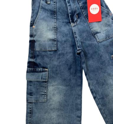 Imagem de calça jeans meninas infantil com lycra feminina tam 4 6 e 8 anos pronta entrega