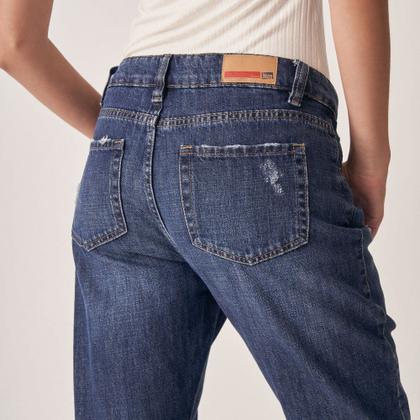Imagem de Calça Jeans Mom Capri Cintura Alta