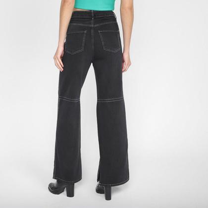 Imagem de Calça Jeans Pantalona Dzarm Cintura Alta Feminina