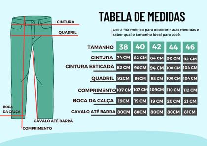 Imagem de Calça Jeans reta Basica Masculina Shyros