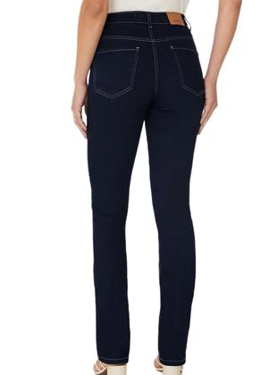 Imagem de Calça Jeans Reta Malwee 1000125706 Feminina Cintura Média Stretch T. 38/48
