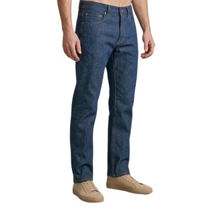 Imagem de Calça Jeans Reta Masculina Azul Clássica Com Bolsos 38 ao 46