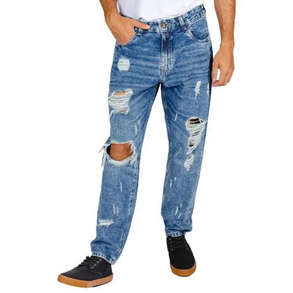 Imagem de Calça Jeans Rock&Soda Masculina Skinny Relaxed Destroyed