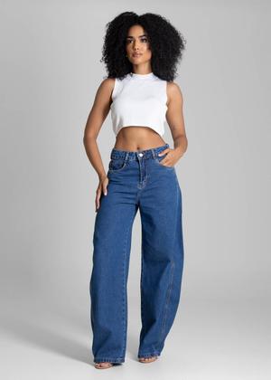 Imagem de Calça Jeans Sawary Barrel - 282887 - Azul 44
