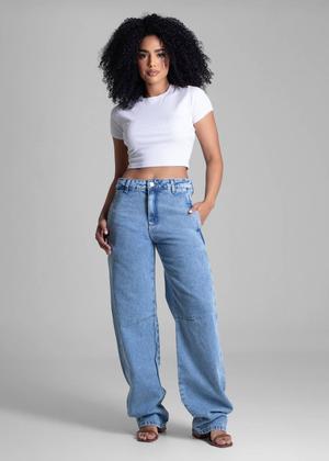 Imagem de Calça Jeans Sawary Barrel - 282909 - Azulbr 38