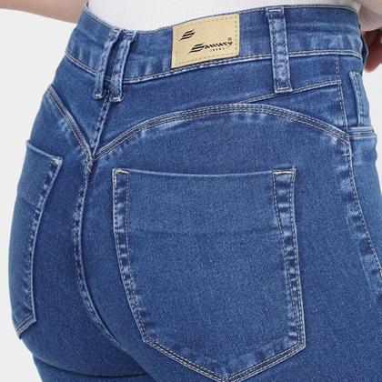 Imagem de Calça Jeans Sawary Cigarrete Push Up Elastano Feminina