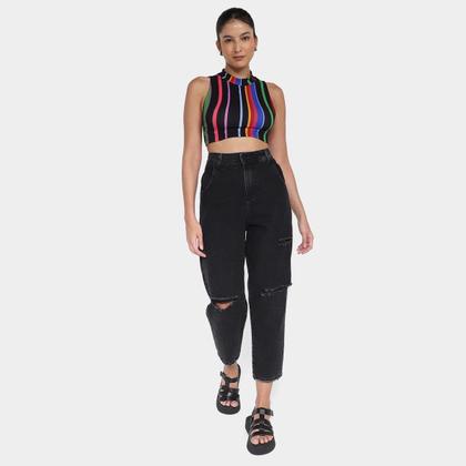 Imagem de Calça Jeans Sawary Slouchy Elastano Feminina