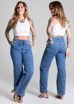 Imagem de Calça Jeans Sawary Wide Leg - 276748 Azul