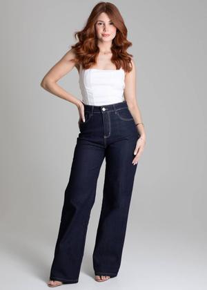 Imagem de Calça Jeans Sawary Wide Leg - 278023 -Azul-36