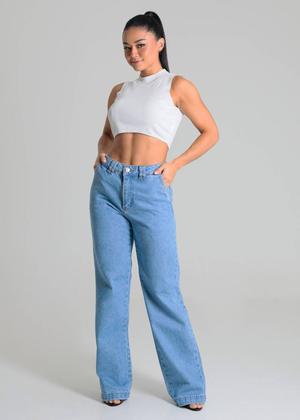 Imagem de Calça Jeans Sawary Wide Leg - 280064 Azul Claro