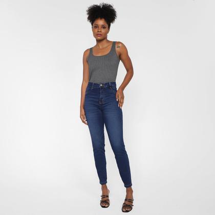 Imagem de Calça Jeans Skinny Cambos Cropped Com Push Up Feminina