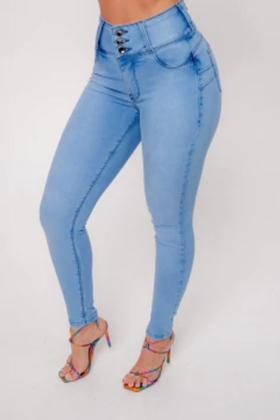 Imagem de Calça jeans skinny com bordado panicat