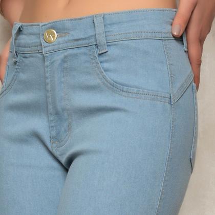 Imagem de Calça Jeans Skinny Feminina Cintura Alta 