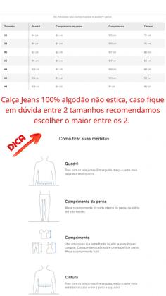 Imagem de Calça Jeans Trabalho Masculina 100% Algodão