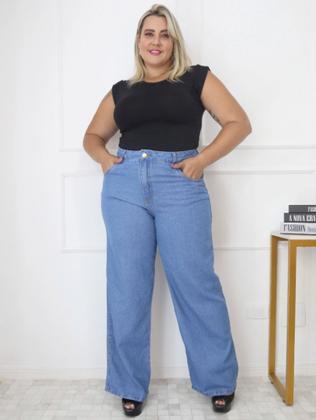 Imagem de Calça jeans wid leg plus size new collection 2024/2025