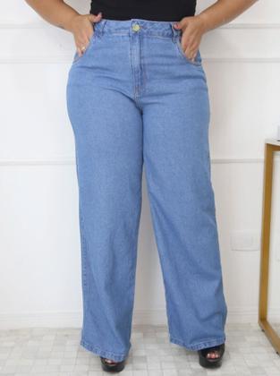 Imagem de Calça jeans wid leg plus size new collection 2024/2025