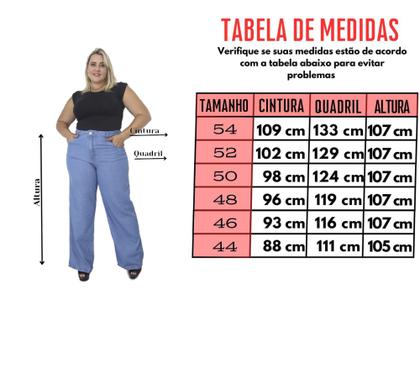 Imagem de Calça jeans wid leg plus size new collection 2024/2025