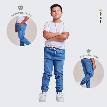 Imagem de Calça Jogger Infantil Juvenil Menino