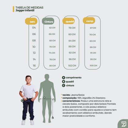 Imagem de Calça Jogger Infantil Juvenil Menino