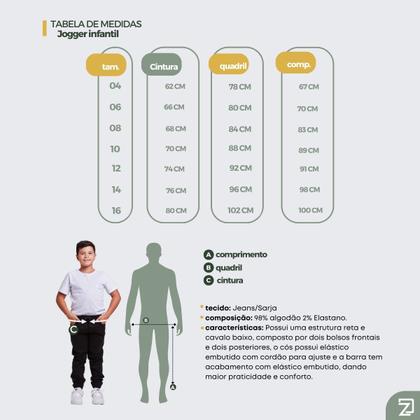 Imagem de Calça Jogger Infantil Juvenil Menino