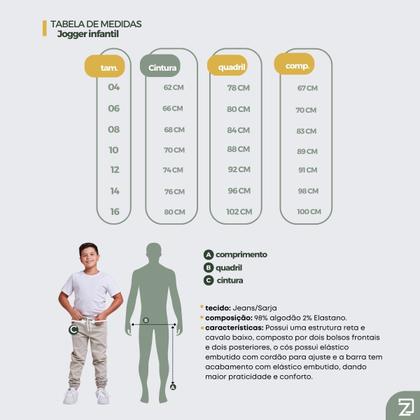 Imagem de Calça Jogger Infantil Juvenil Menino