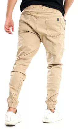 Imagem de Calça Jogger Masculina com Elástico e Punho