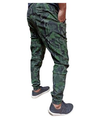 Imagem de Calça jogger Masculina jeans e sarja calça com elastano ajuste com cordão na cintura