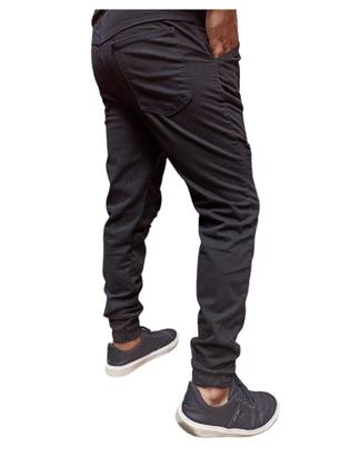 Imagem de Calça jogger Masculina jeans e sarja calça com elastano ajuste com cordão na cintura