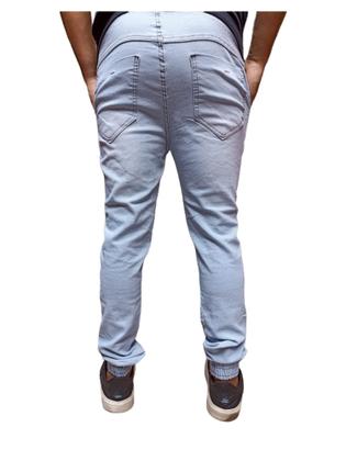 Imagem de Calça jogger Masculina jeans e sarja calça com elastano ajuste com cordão na cintura