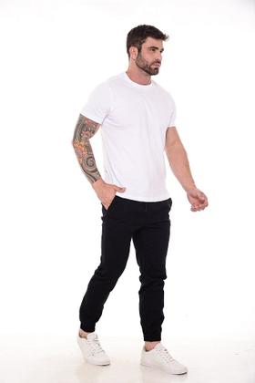 Imagem de Calça Jogger Masculina Skinny Elastico Sarja