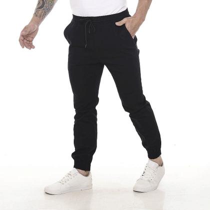 Imagem de Calça Jogger Masculina Skinny Elastico Sarja