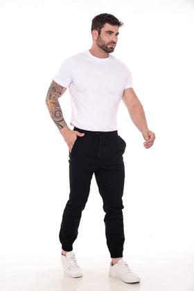 Imagem de Calça Jogger Masculina Skinny Elastico Sarja