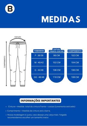 Imagem de Calça Jogger Masculina Skinny Tecido Poliamida com Elástico na Barra  