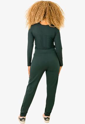 Imagem de Calça Jogger Moletinho Faixa Feminina com Bolso Quentinha