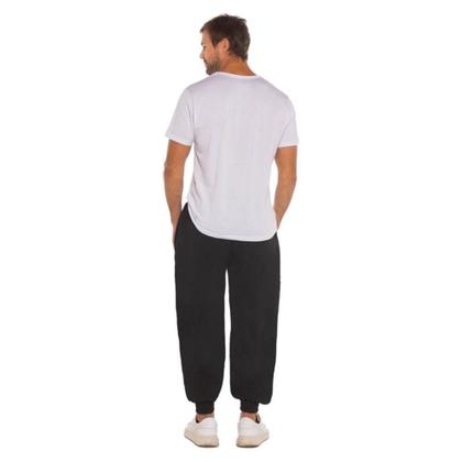 Imagem de Calça Jogger Moletom Preta P - Basic+
