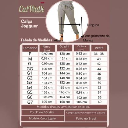 Imagem de Calça Jogger Recorte Catwalk Grafite